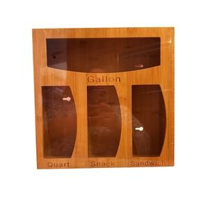 Ziplock Bag Organizer for Kitchen Drawer | High Quality Bamboo Food Storage Tiki